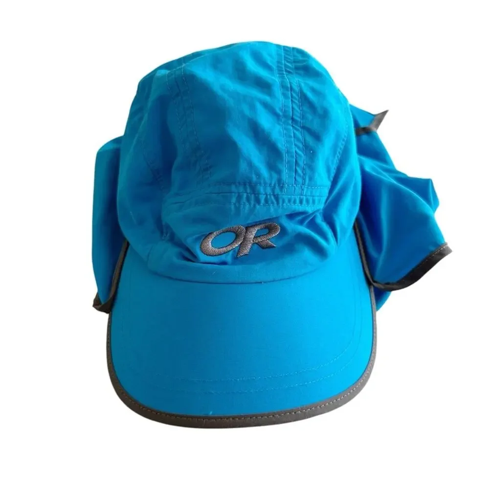 Outdoor Research Kids XS Sun Runner Hat with UPF 50+ Cape Blue